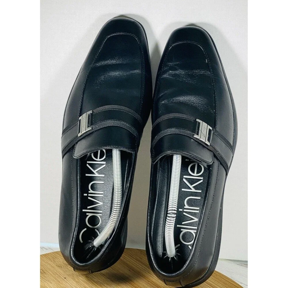Calvin Klein Men’s Dress Flat Shoe JOSIAH size 11.5 Black